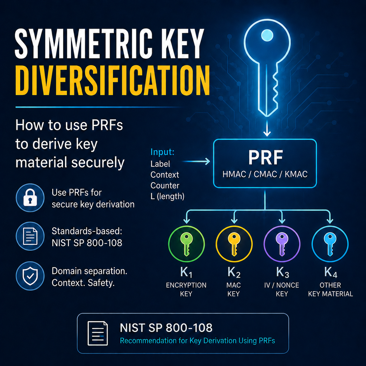 Symmetric Key Diversification